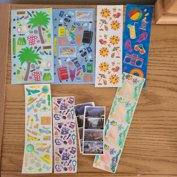 An Assortment of Vintage Vacation Stickers - Picture 1 of 6